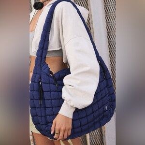 Free People Navy Quilted Women's Bag